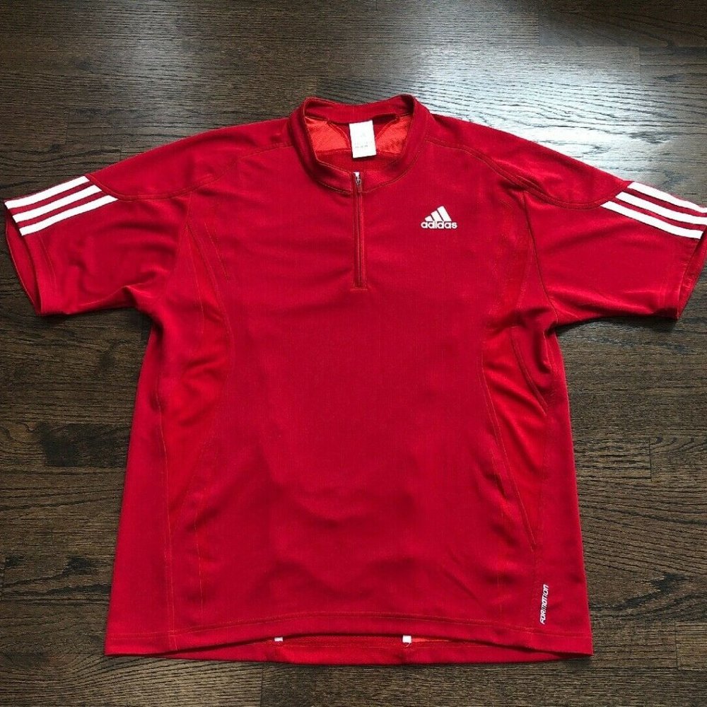 adidas Red Short Sleeve Tee